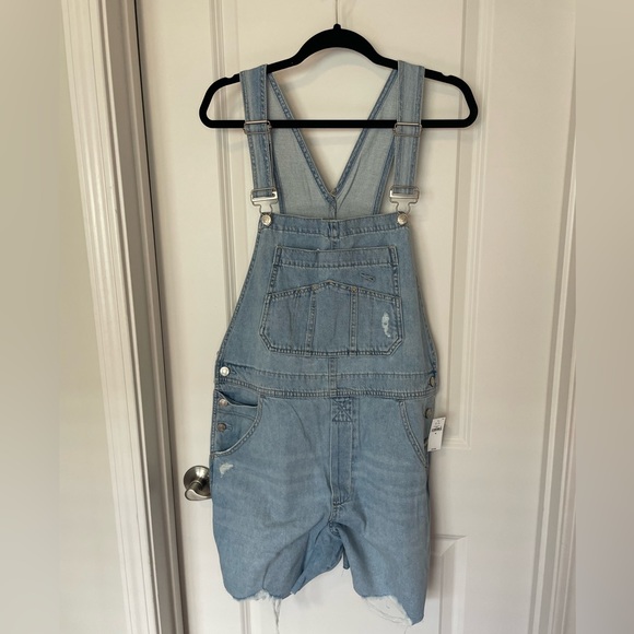 Gap - Slouchy Denim Shortalls with Washwell - Picture 3 of 6